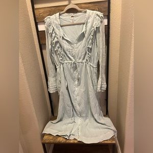 Free people boho baby blue maxi - Size S